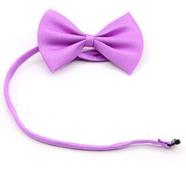 KFX-8156733 Solid Color Pet Bow Tie for Dogs and Cats - Stylish Cloth Accessory in Various Colors