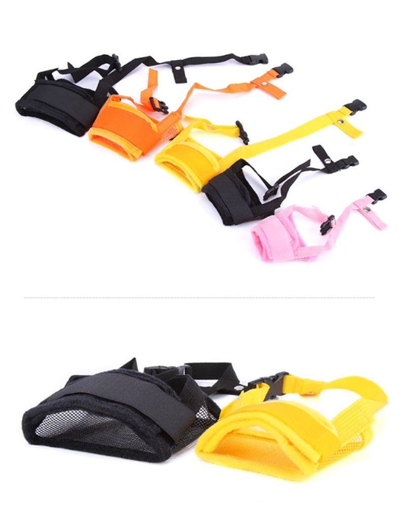 KFX-8157757 Duck Beak Protective Anti-Bite Mouth Cover - Breathable Nylon Mask with Adjustable Velcro Closure