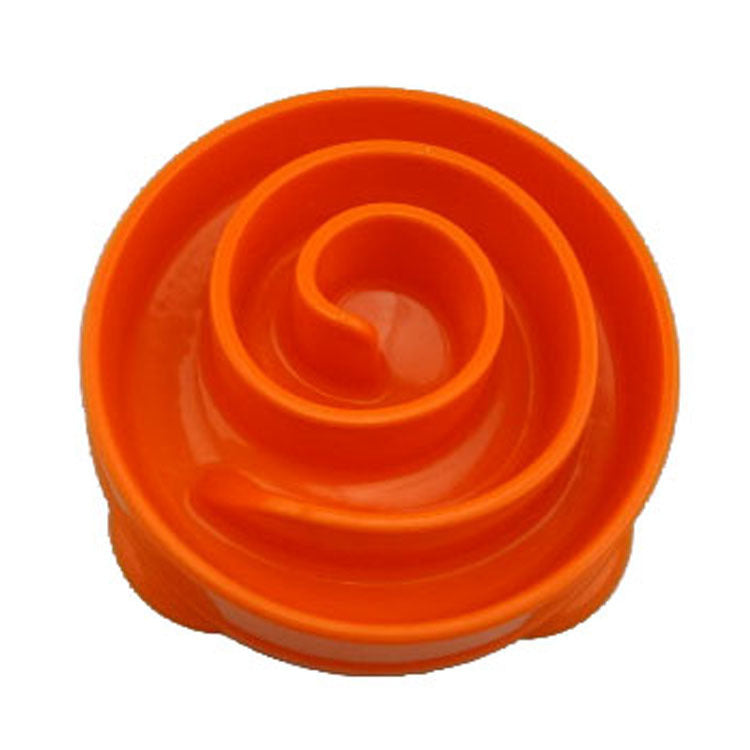 KFX-8158269 Slow Feeder Dog Bowl - Durable Plastic Pet Dish for Controlled Eating
