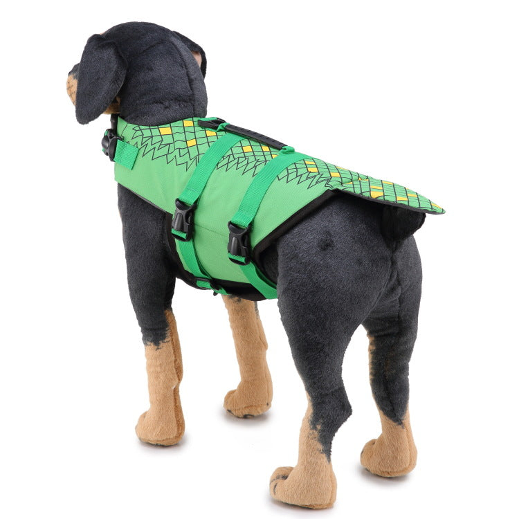 KFX-8164413 Pet Life Jacket Swimsuit for Dogs - Casual Polyester Swimwear in Sizes S, M, L