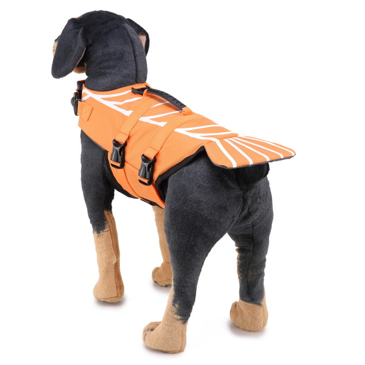 KFX-8164413 Pet Life Jacket Swimsuit for Dogs - Casual Polyester Swimwear in Sizes S, M, L