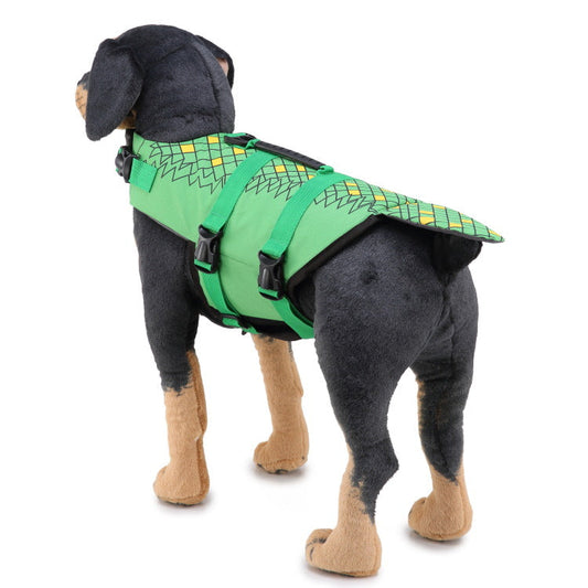 KFX-8164413 Pet Life Jacket Swimsuit for Dogs - Casual Polyester Swimwear in Sizes S, M, L