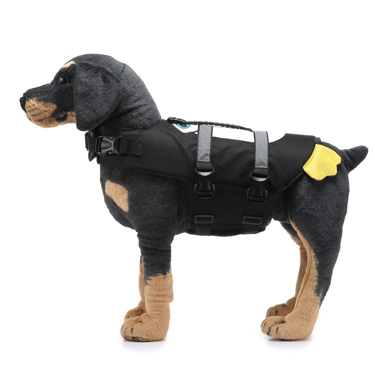 KFX-8164413 Pet Life Jacket Swimsuit for Dogs - Casual Polyester Swimwear in Sizes S, M, L