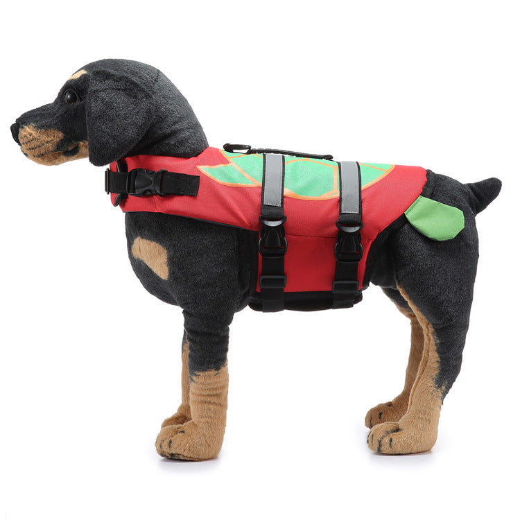 KFX-8164413 Pet Life Jacket Swimsuit for Dogs - Casual Polyester Swimwear in Sizes S, M, L
