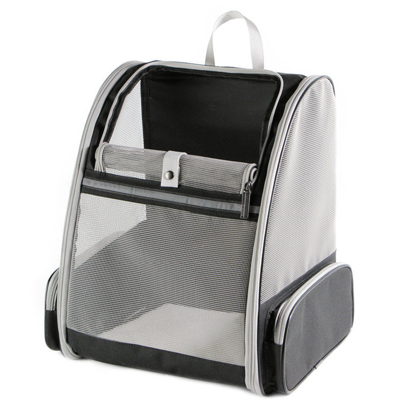 KFX-8166461 Portable and Foldable Breathable Cat Bag, Medium-Hard PVC, 3 Color Options Available