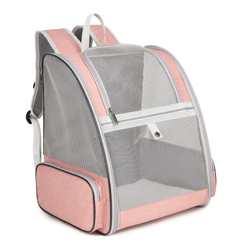 KFX-8166461 Portable and Foldable Breathable Cat Bag, Medium-Hard PVC, 3 Color Options Available