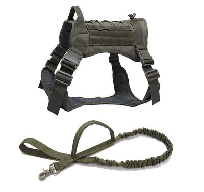 KFX-8175037 Outdoor Tactical Pet Vest - Durable Nylon, Adjustable Fit, Breathable Design for All Dog Sizes