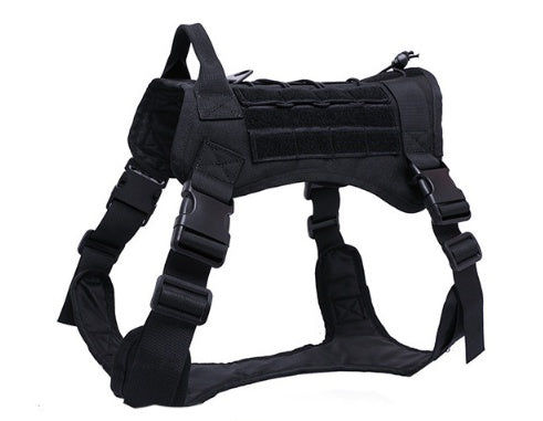 KFX-8175037 Outdoor Tactical Pet Vest - Durable Nylon, Adjustable Fit, Breathable Design for All Dog Sizes