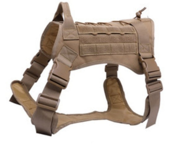 KFX-8175037 Outdoor Tactical Pet Vest - Durable Nylon, Adjustable Fit, Breathable Design for All Dog Sizes