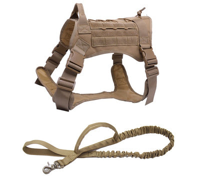 KFX-8175037 Outdoor Tactical Pet Vest - Durable Nylon, Adjustable Fit, Breathable Design for All Dog Sizes