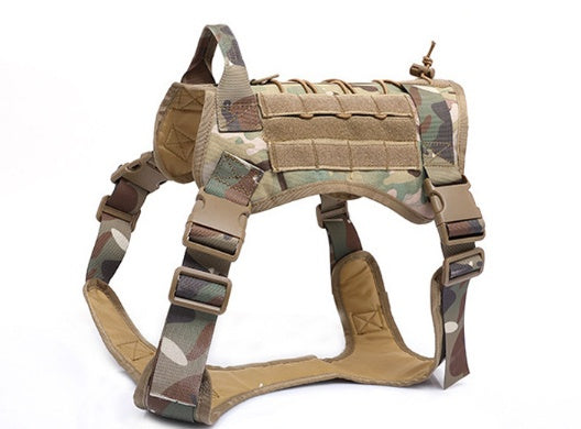 KFX-8175037 Outdoor Tactical Pet Vest - Durable Nylon, Adjustable Fit, Breathable Design for All Dog Sizes