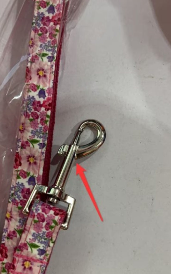 KFX-8175549 Pink Flower Fairy Classic Leash Set - Durable Polyester, Multiple Sizes Available