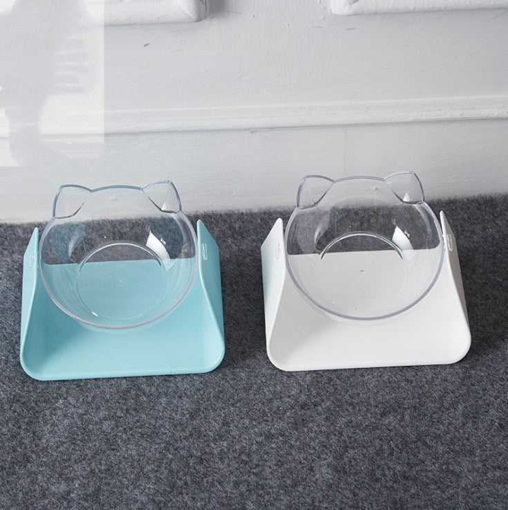 KFX-8175933 Cervical Support Plastic Cat Bowl for Comfortable Feeding