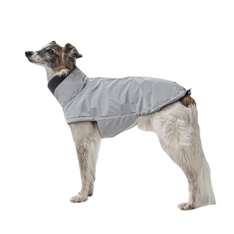 KFX-8176317 Cozy Solid Color Gray T-shirt for Pets - Non-stick Wool Silk Fabric