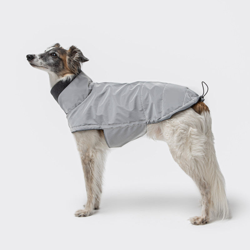 KFX-8176317 Cozy Solid Color Gray T-shirt for Pets - Non-stick Wool Silk Fabric