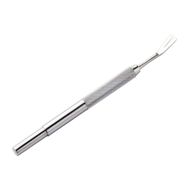 KFX-8179517 Stainless Steel Pet Deworming Tool with Double Head Clip and Tick Fork