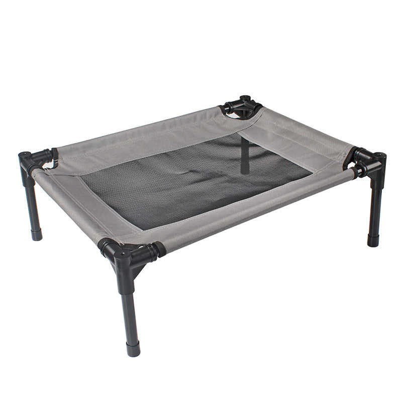 KFX-8180157 Washable Breathable Oxford Cloth Pet Dog Trampoline Bed - Gray, S 55x43x18cm