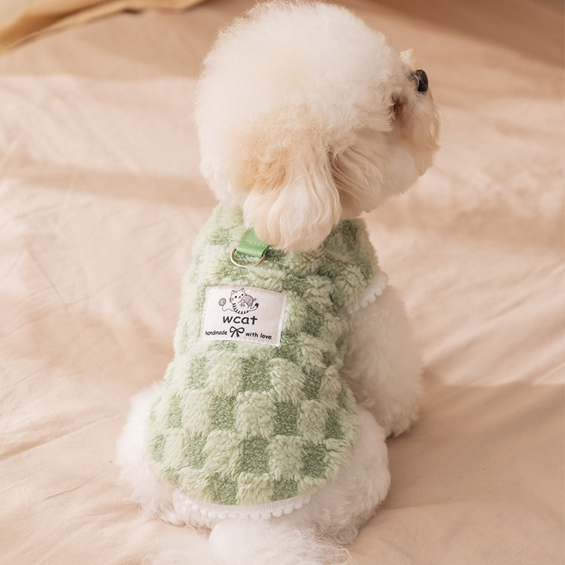 KFX-8181181 Korean Style Cartoon Bear Hoodie for Small to Medium Dogs - Cozy Pet Clothing for Fall and Winter
