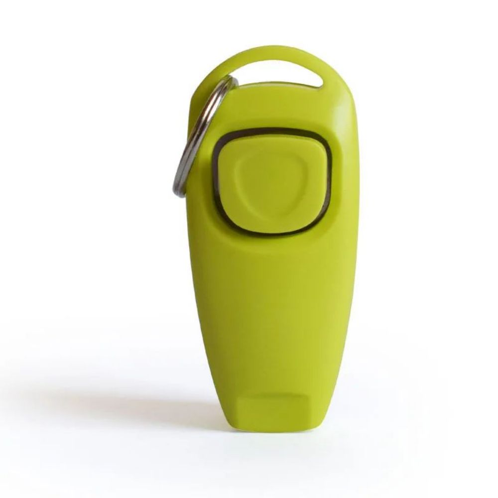 KFX-8186941 Dog Training Clicker with Whistle and Key Ring - Durable, Shock-Resistant Design for Effective Pet Training