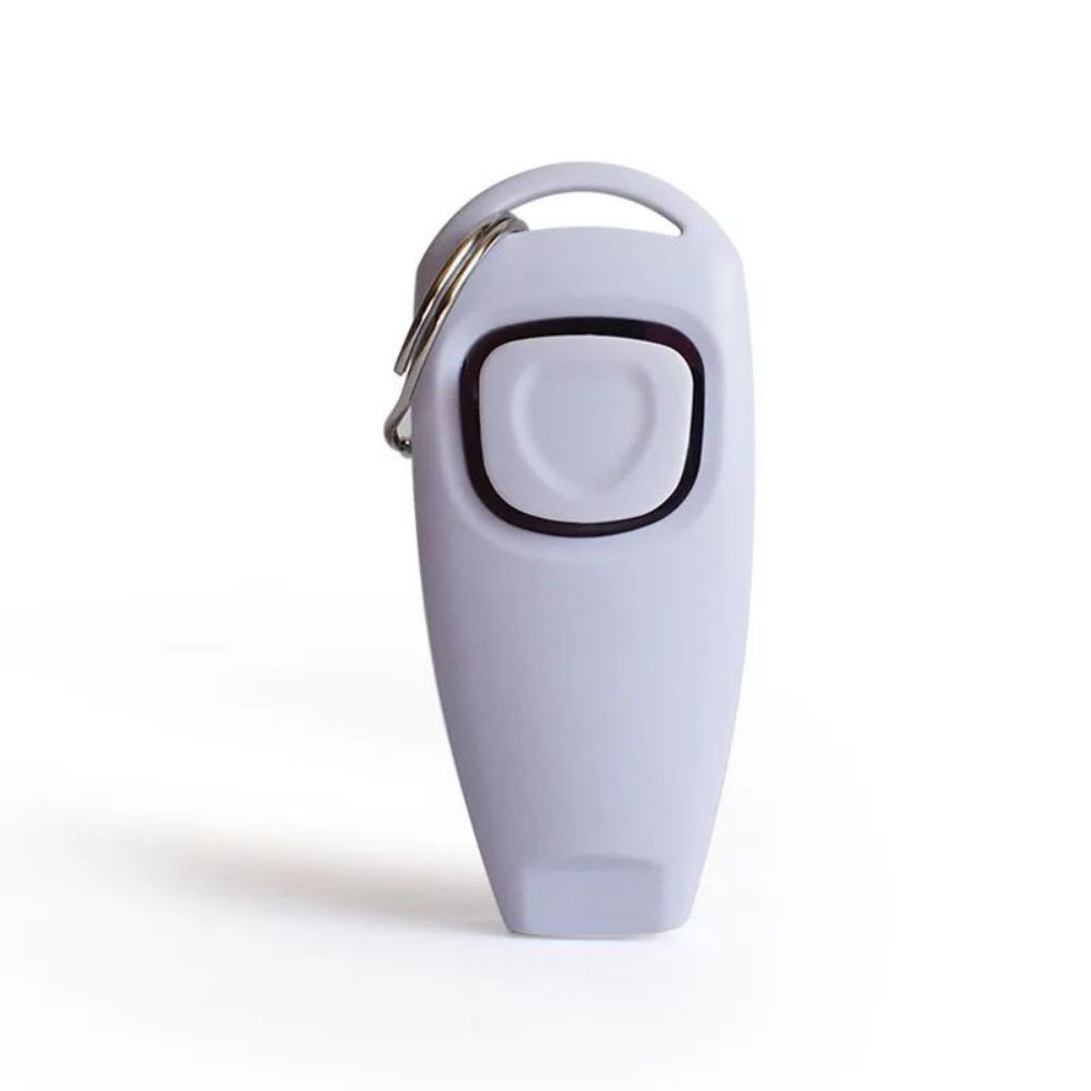KFX-8186941 Dog Training Clicker with Whistle and Key Ring - Durable, Shock-Resistant Design for Effective Pet Training
