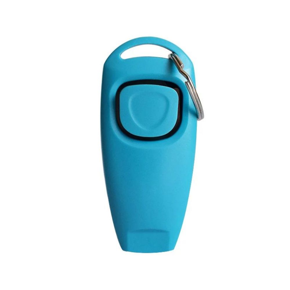 KFX-8186941 Dog Training Clicker with Whistle and Key Ring - Durable, Shock-Resistant Design for Effective Pet Training