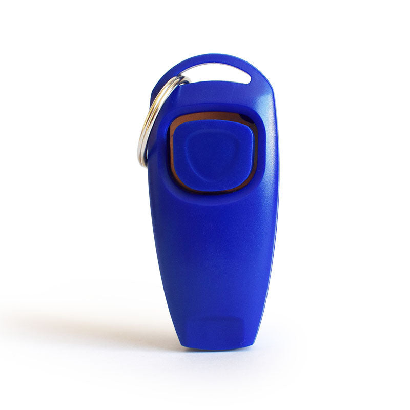 KFX-8186941 Dog Training Clicker with Whistle and Key Ring - Durable, Shock-Resistant Design for Effective Pet Training