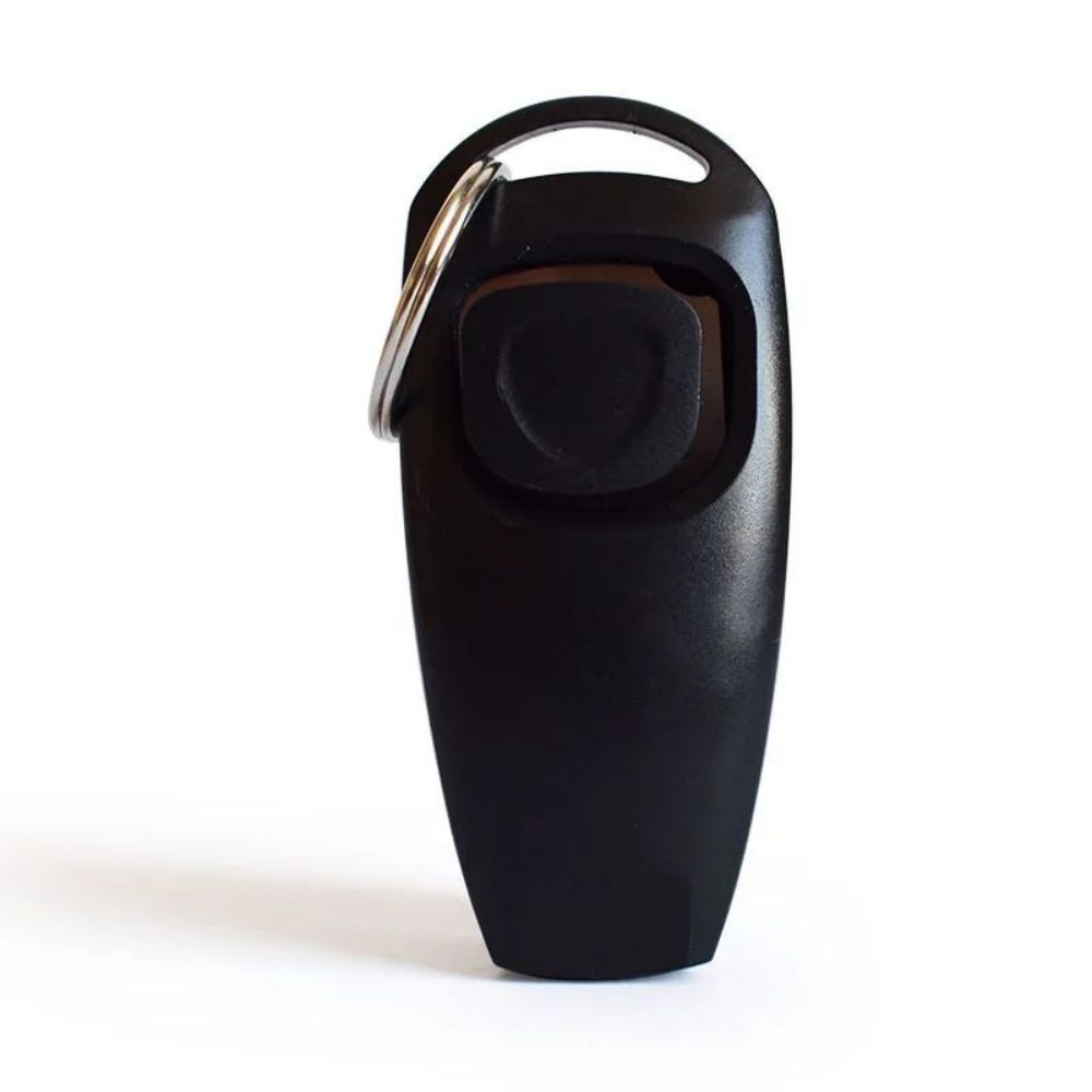 KFX-8186941 Dog Training Clicker with Whistle and Key Ring - Durable, Shock-Resistant Design for Effective Pet Training