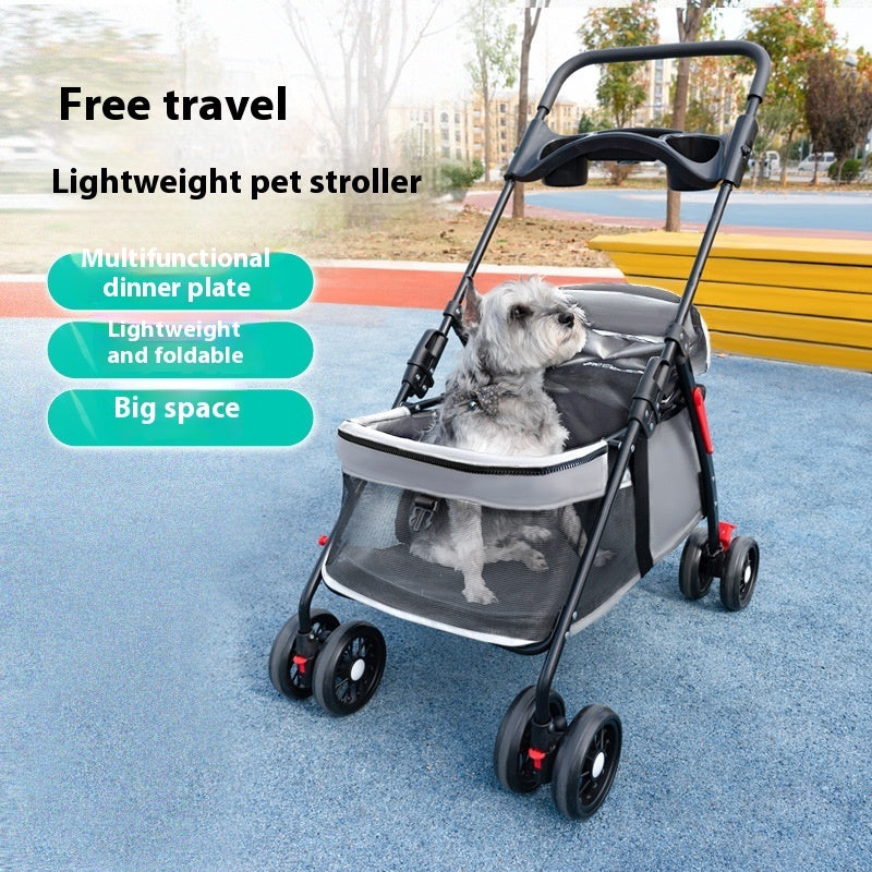 KFX-8188861 Lightweight Foldable Outdoor Trolley in Pink, Gray, Black, and Blue Options