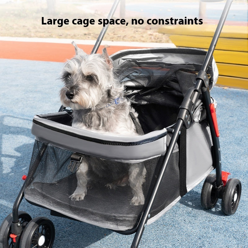 KFX-8188861 Lightweight Foldable Outdoor Trolley in Pink, Gray, Black, and Blue Options