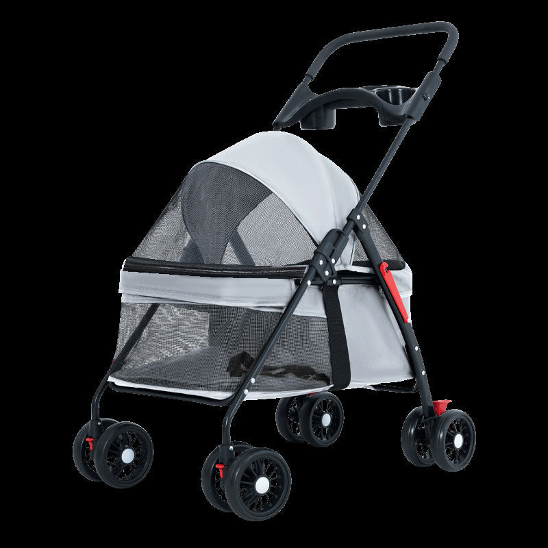 KFX-8188861 Lightweight Foldable Outdoor Trolley in Pink, Gray, Black, and Blue Options