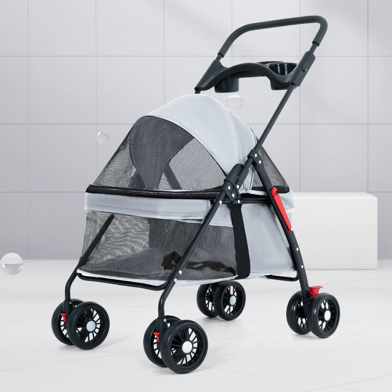 KFX-8188861 Lightweight Foldable Outdoor Trolley in Pink, Gray, Black, and Blue Options