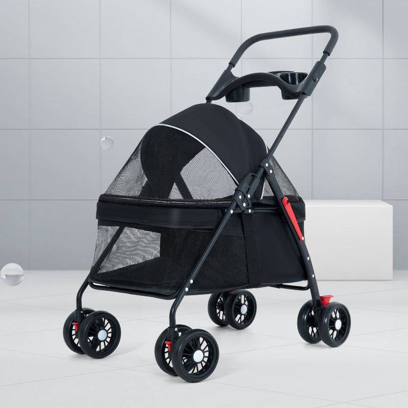 KFX-8188861 Lightweight Foldable Outdoor Trolley in Pink, Gray, Black, and Blue Options