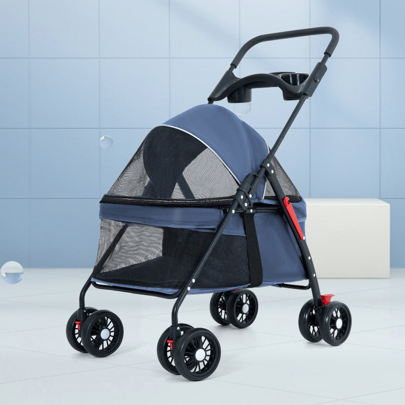 KFX-8188861 Lightweight Foldable Outdoor Trolley in Pink, Gray, Black, and Blue Options