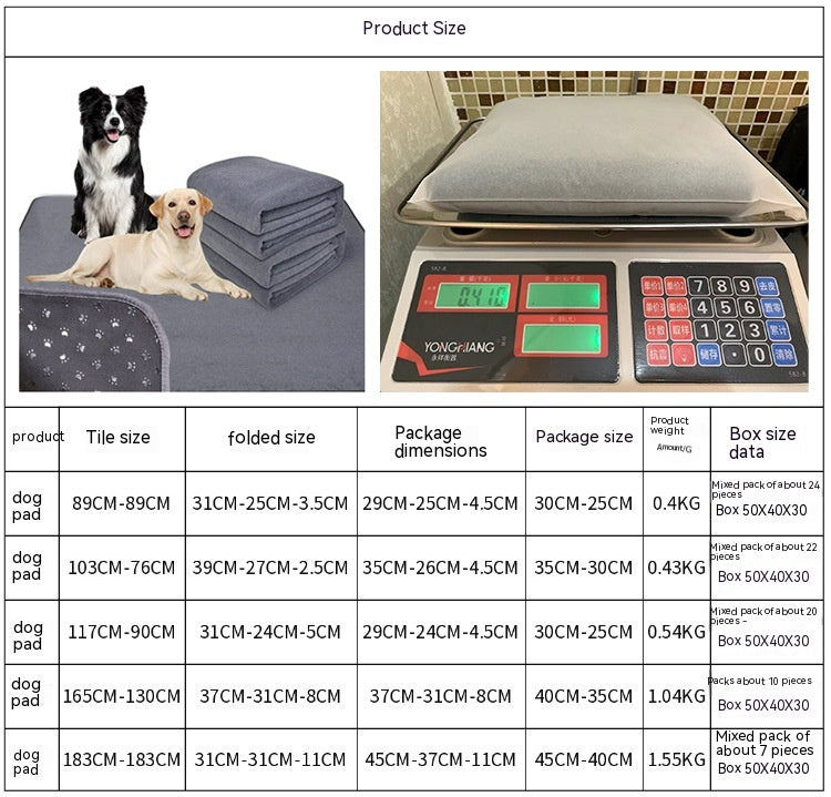KFX-8189117 Multi-Layer Waterproof Mattress Cover for Pets – Anti-Seepage and Dirt-Resistant, Available in Gray and Green