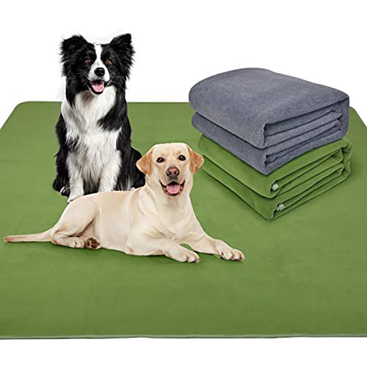 KFX-8189117 Multi-Layer Waterproof Mattress Cover for Pets – Anti-Seepage and Dirt-Resistant, Available in Gray and Green
