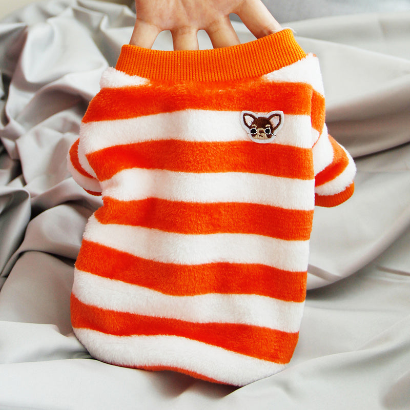 KFX-8189629 Cozy Fleece Pet Sweaters for Cats - Casual Autumn and Winter Styles