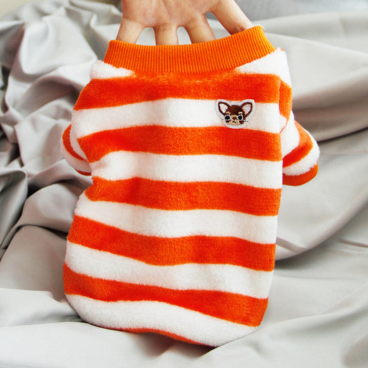 KFX-8189629 Cozy Fleece Pet Sweaters for Cats - Casual Autumn and Winter Styles