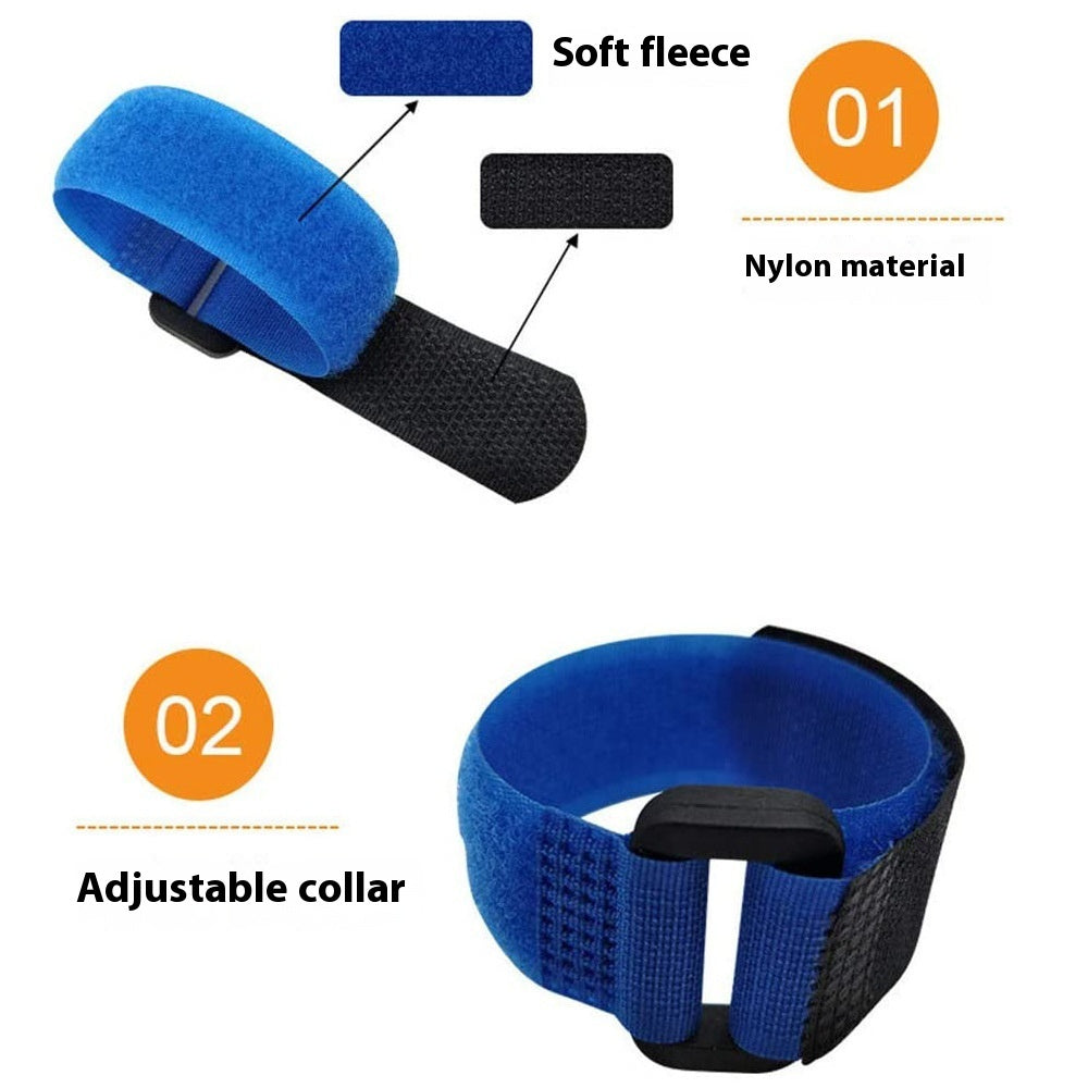 KFX-8189885 Pet Chicken Collar Set - 2-Pack Anti-Cock Ringing Neck Bands for Poultry - Christmas Colors