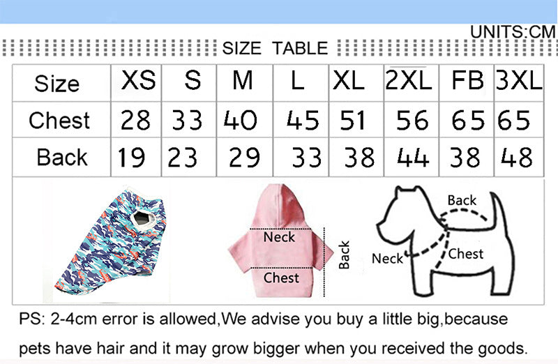 KFX-8192829 Spring and Summer Camouflage Dog Vest - Comfortable Polyester Pet Clothing, Sizes XS to 3XL