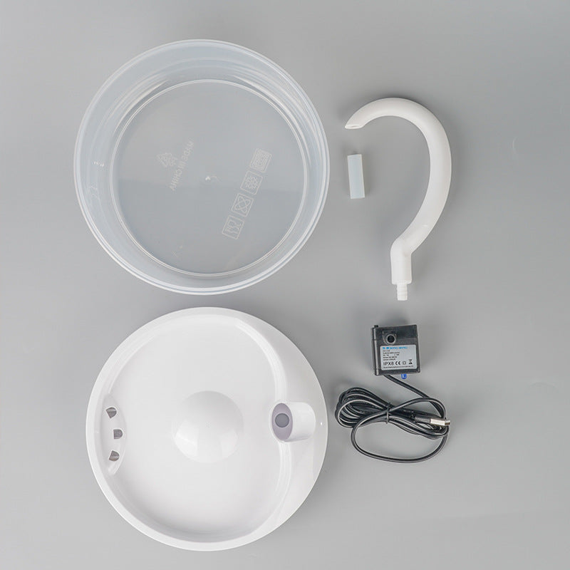 KFX-8193085 Automatic USB Cat and Dog Drinking Fountain with LED Night Light and High-Efficiency Filtration
