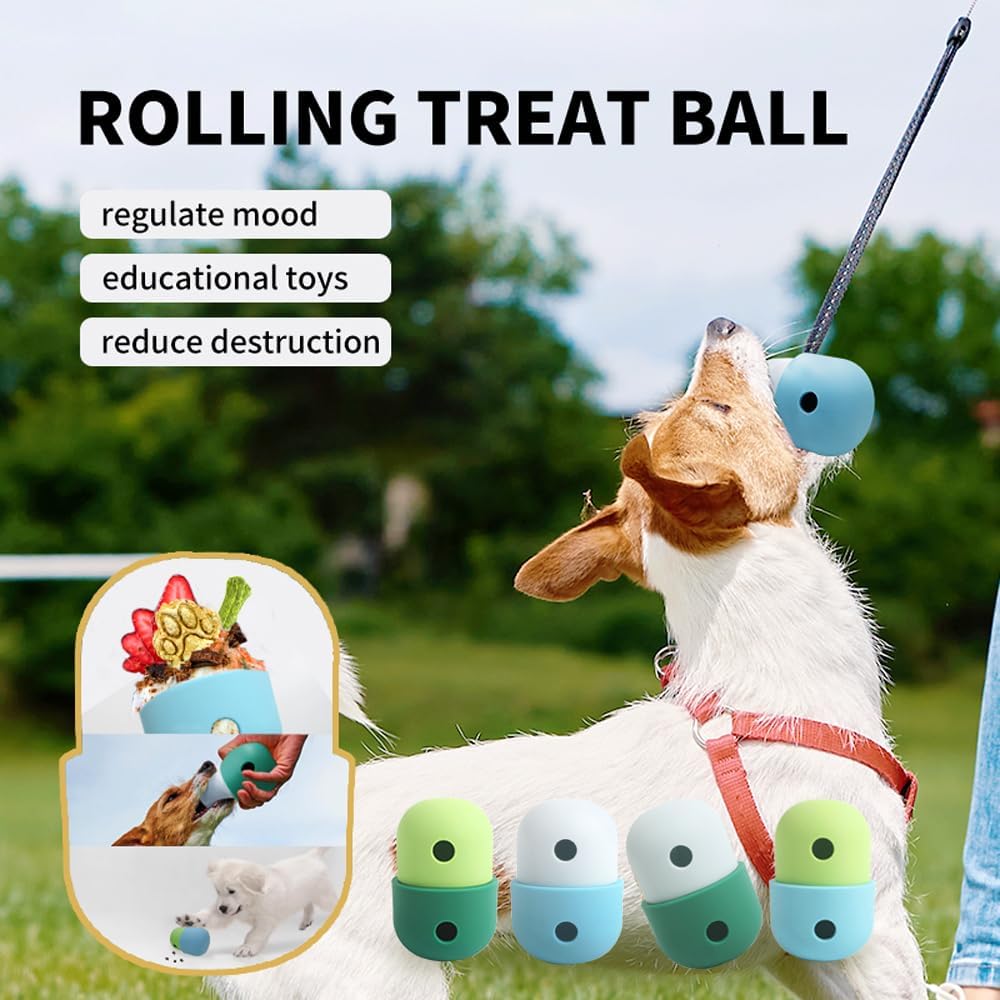 KFX-8194493 Interactive Treat Dispensing Puzzle Toy for Small to Medium Dogs – Enrichment Food Ball for Training and Slow Feeding