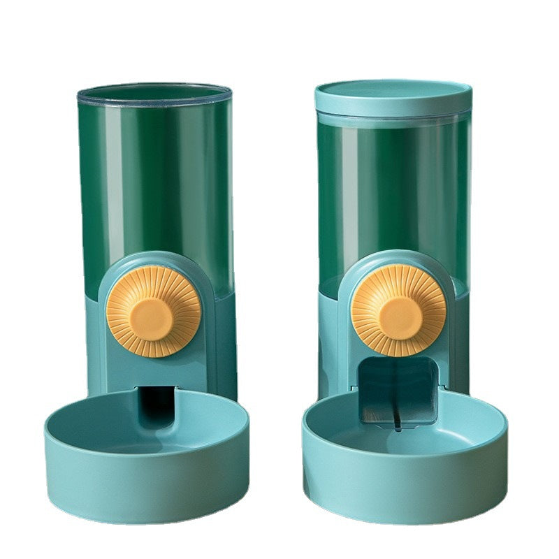 KFX-8196669 Cat Automatic Hanging Cage Water Fountain and Feeder Set in Multiple Colors