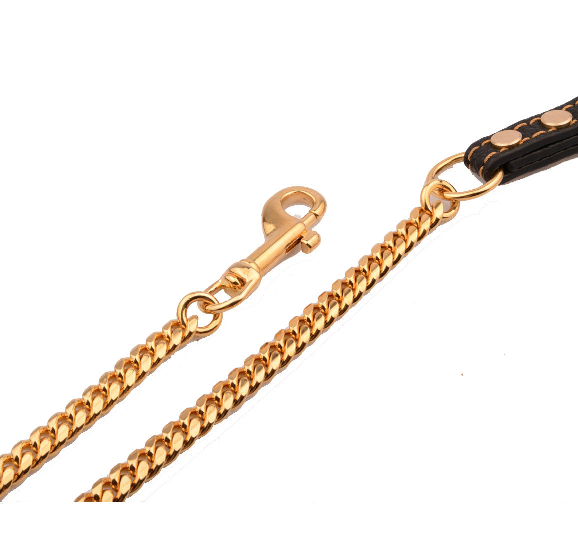 KFX-8196797 Durable Stainless Steel Traction Rope for Pets - Available in Sizes S and L