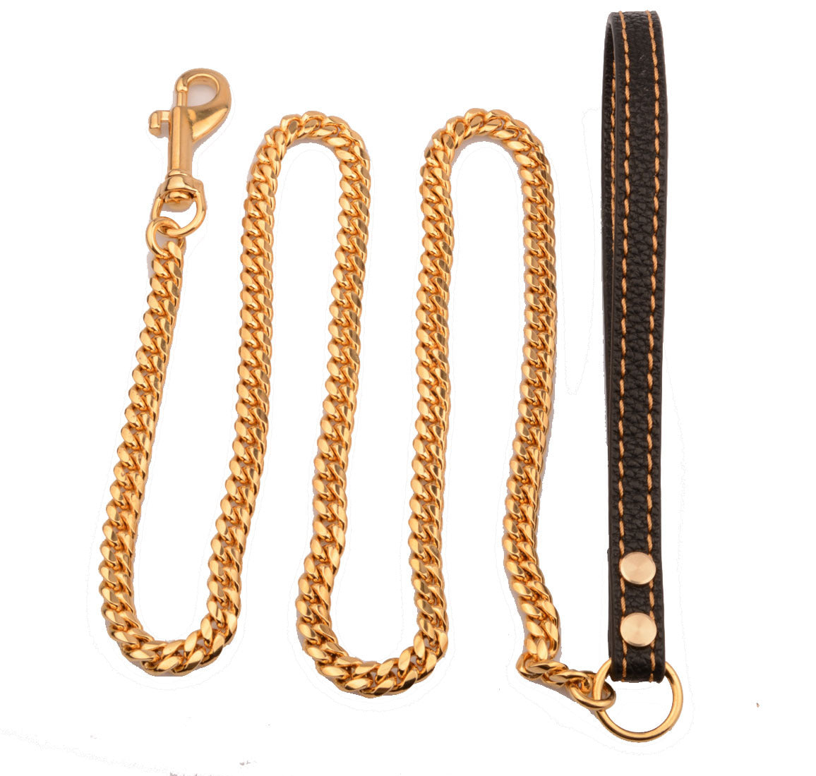 KFX-8196797 Durable Stainless Steel Traction Rope for Pets - Available in Sizes S and L