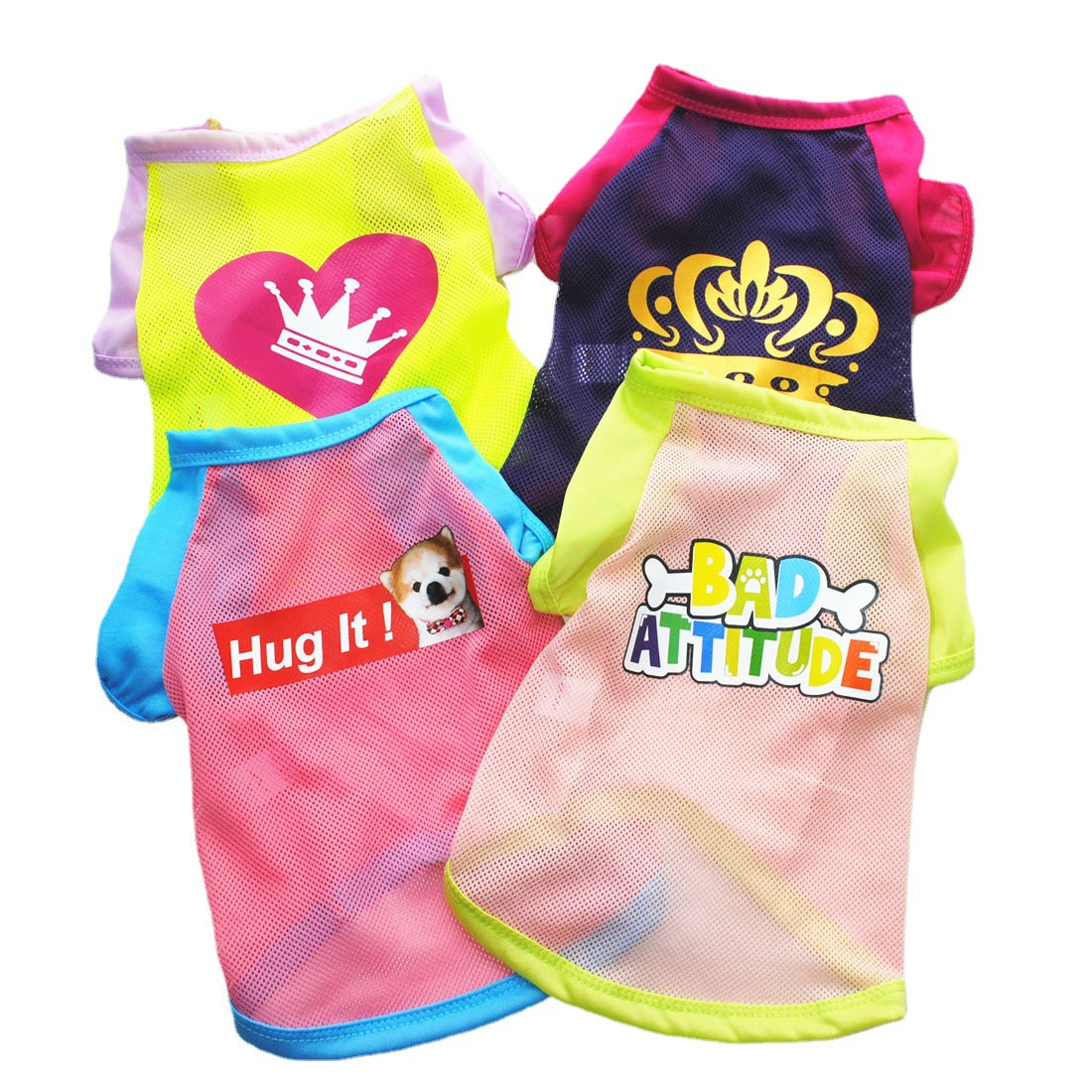 KFX-8197181 Casual Cotton Pet Vest T-Shirt Apparel for Small Dogs and Cats in Multiple Colors
