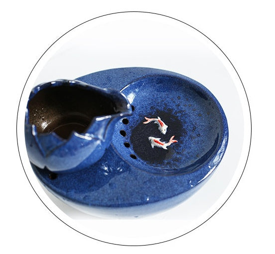 KFX-8198845 Exquisite Flowing Water Fountain for Cats - Natural Drinking Water Artifact