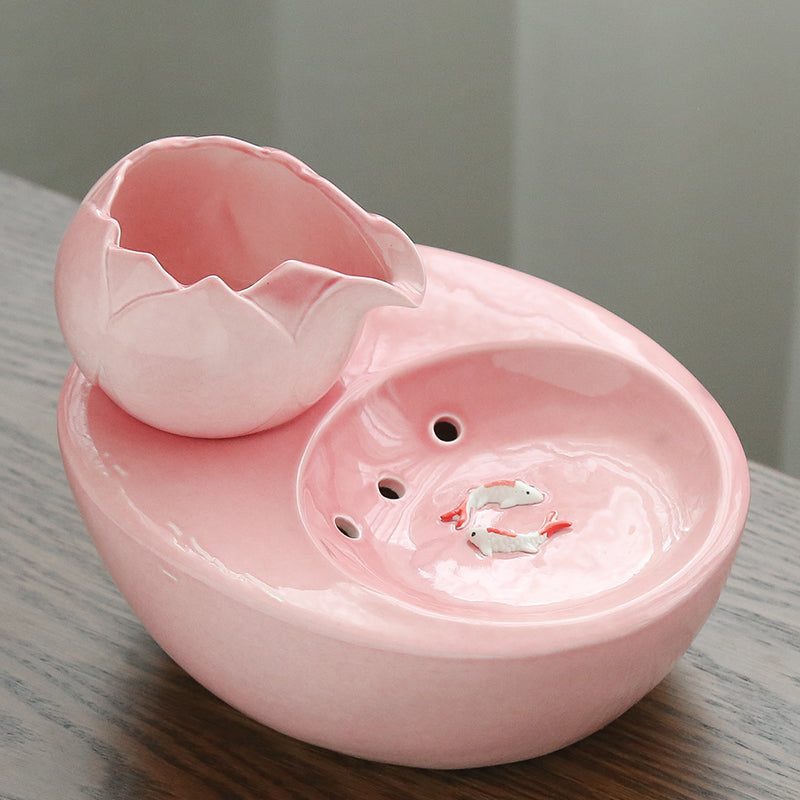 KFX-8198845 Exquisite Flowing Water Fountain for Cats - Natural Drinking Water Artifact