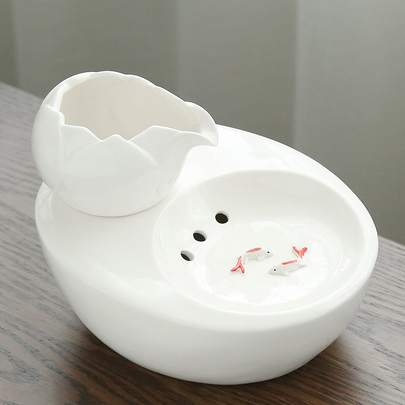 KFX-8198845 Exquisite Flowing Water Fountain for Cats - Natural Drinking Water Artifact
