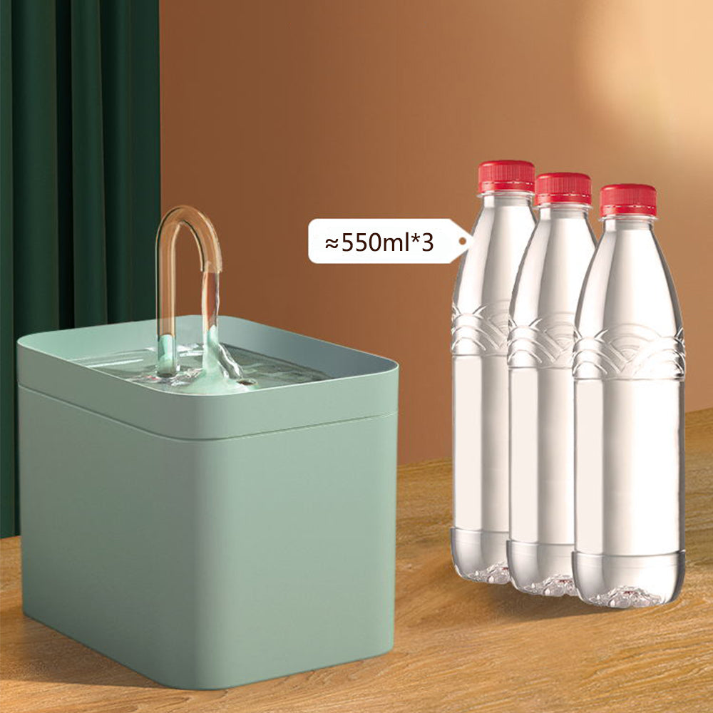 KFX-8200253 Automatic Cat Water Fountain with 1.5L Capacity and Adjustable Flow Modes for Healthy Hydration