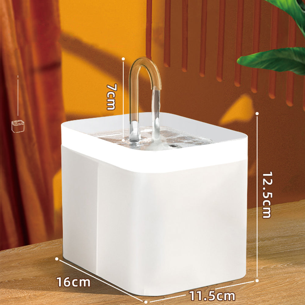 KFX-8200253 Automatic Cat Water Fountain with 1.5L Capacity and Adjustable Flow Modes for Healthy Hydration